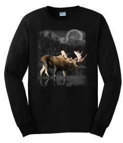 Moose Wilderness Long Sleeve T-Shirt