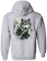 Wolf Zip Hoodies