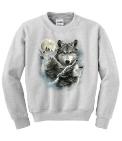 Three Wolves Crew Neck Sweatshirt