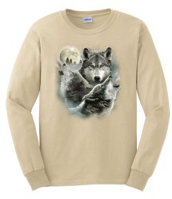 Three Wolves Long Sleeve T-Shirt
