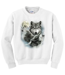 Three Wolves Crew Neck Sweatshirt