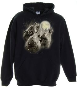 Wolf Howl Pullover Hooded Sweatshirt