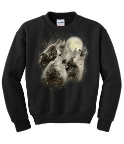Wolf Howl Crew Neck Sweatshirt - MENS Sizing