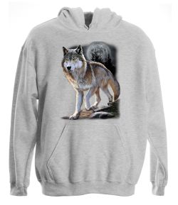 Wolf Alert Pullover Hooded Sweatshirt