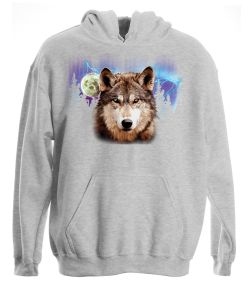 Wolf Lightning Pullover Hooded Sweatshirt