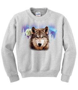 Wolf Lightning Crew Neck Sweatshirt - MENS Sizing