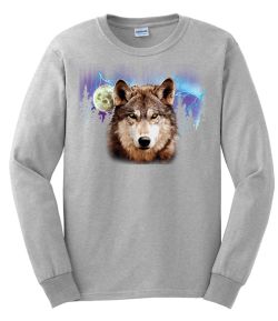 Wolf Lightning Long Sleeve T-Shirt