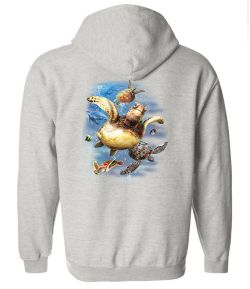 Sea Turtles Zip Up Hooded Sweatshirt