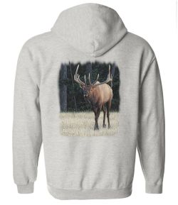 The Intimidator Elk Zip Up Hooded Sweatshirt