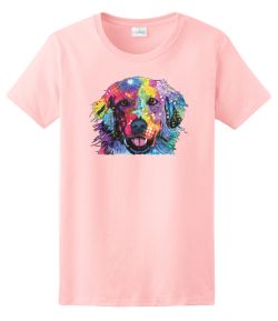 Golden Retriever by Russo Ladies Tee