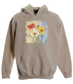 Delightful Splendor Floral Pullover Hooded Sweatshirt