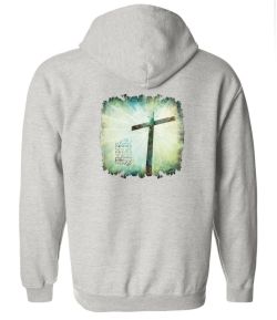 God So Loved Zip Up Hooded Sweatshirt