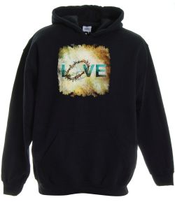 Love Crown Pullover Hooded Sweatshirt