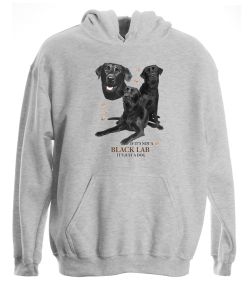 Black Lab Collage Pullover Hooded Sweatshirt