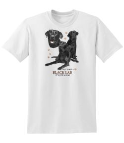 Black Lab Collage 50/50 Tee