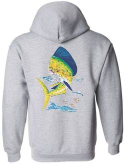 Bull Dolphin - American Fisherman Zip Up Hooded Sweatshirt