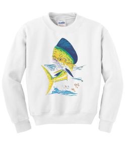 Bull Dolphin - American Fisherman Crew Neck Sweatshirt