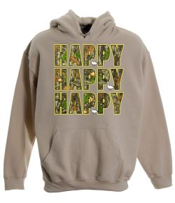 Happy Happy Happy Pullover Hooded Sweatshirt