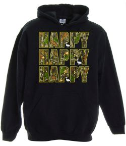 Happy Happy Happy Pullover Hooded Sweatshirt