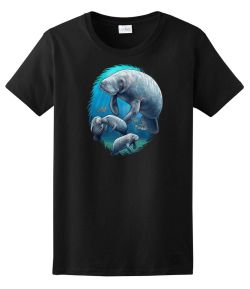 Manatee and Babies Ladies Tee