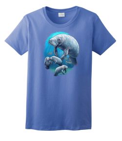 Manatee and Babies Ladies Tee