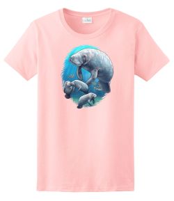 Manatee and Babies Ladies Tee