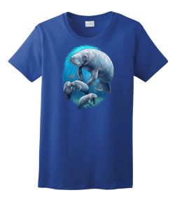 Manatee and Babies Ladies Tee