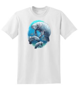 Manatee and Babies 50/50 Tee