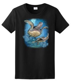 2 Sea Turtles Ladies Tee