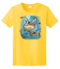 2 Sea Turtles Ladies Tee