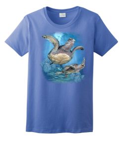 2 Sea Turtles Ladies Tee