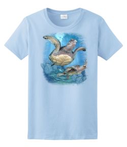 2 Sea Turtles Ladies Tee