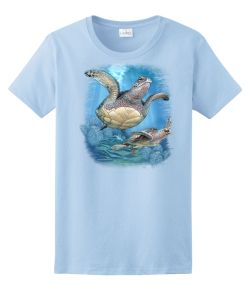 2 Sea Turtles Ladies Tee