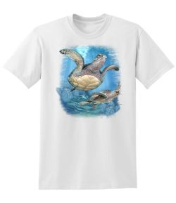 2 Sea Turtles 50/50 Tee