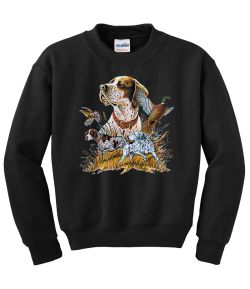 Pointer with Pheasants Crew Neck Sweatshirt - MENS Sizing