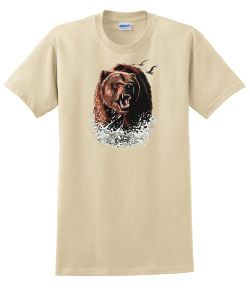 Growling Grizzly in Water T-Shirt