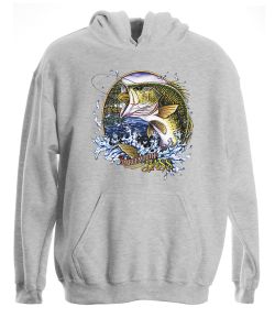 Large Mouth Bass Pullover Hooded Sweatshirt