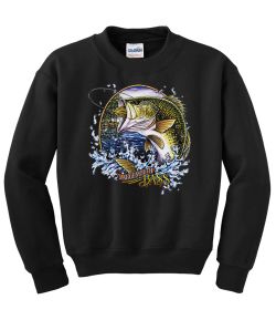 Large Mouth Bass Crew Neck Sweatshirt - MENS Sizing