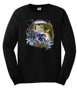 Large Mouth Bass Long Sleeve T-Shirt