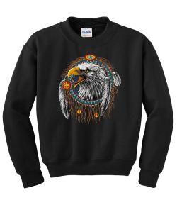 Dreamcatcher Eagle Crew Neck Sweatshirt - MENS Sizing