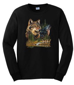 Gray Wolves Long Sleeve T-Shirt