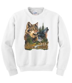 Gray Wolves Crew Neck Sweatshirt