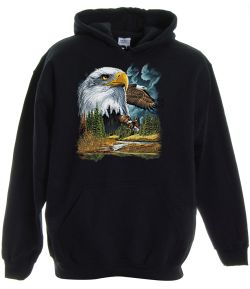 Bald Eagle Pullover Hooded Sweatshirt