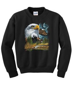 Bald Eagle Crew Neck Sweatshirt - MENS Sizing