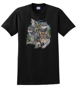 Pack of Wolves in Mountain T-Shirt