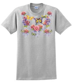 Butterflies and Roses T-Shirt