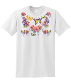 Butterflies and Roses 50/50 Tee