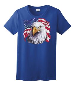 Eagle with Flag Ladies Tee