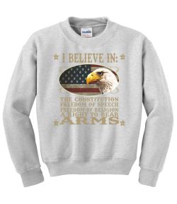 I Believe In The Constitution Crew Neck Sweatshirt - MENS Sizing