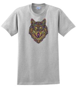 Multicolor Wolf T-S...